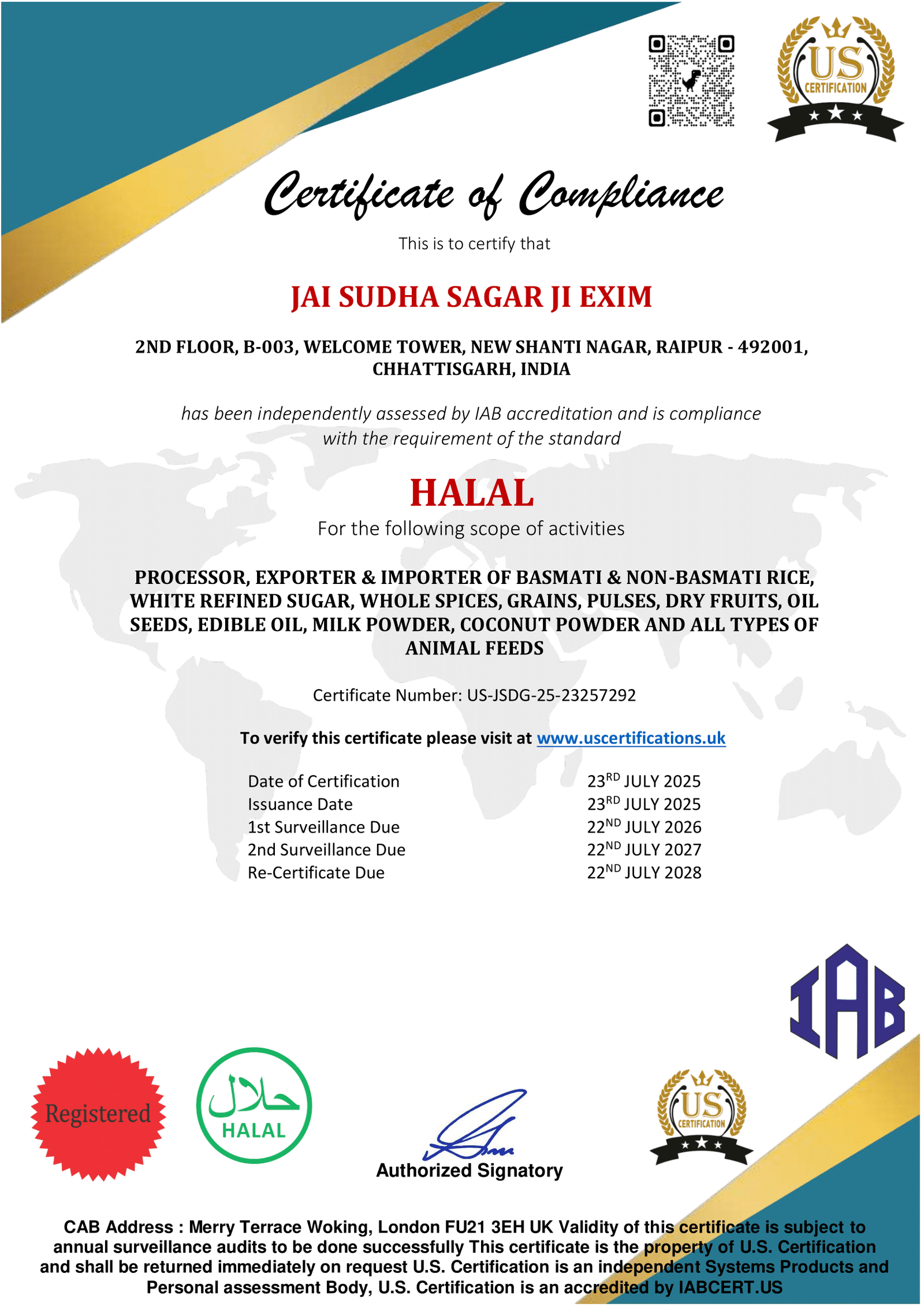 Halal Certificate